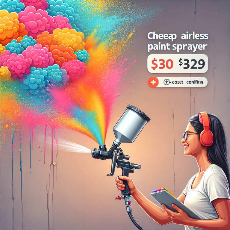 Get Professional Results for Less with Our Cheap Airless Paint Sprayer